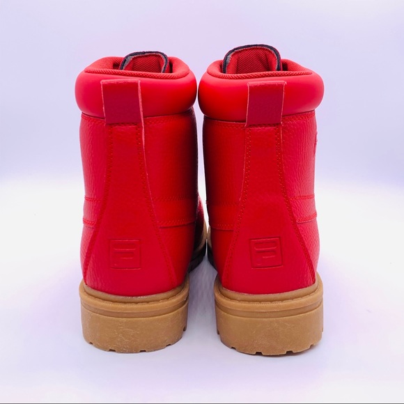FILA Men's Edgewater 12 PB Red Boots - Picture 6 of 10